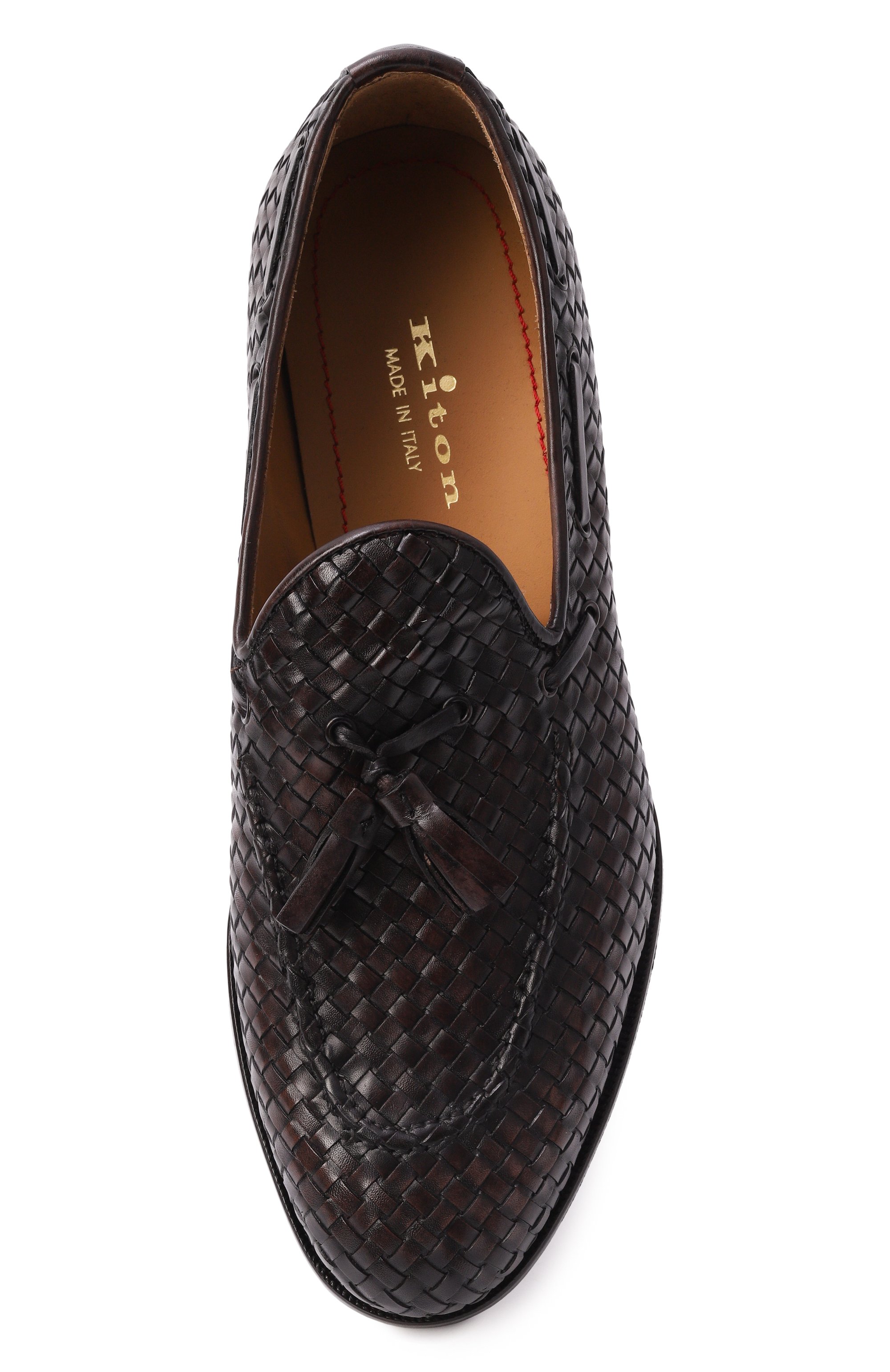 Кожаные лоферы KITON, арт. USSA403N01385, фото 5