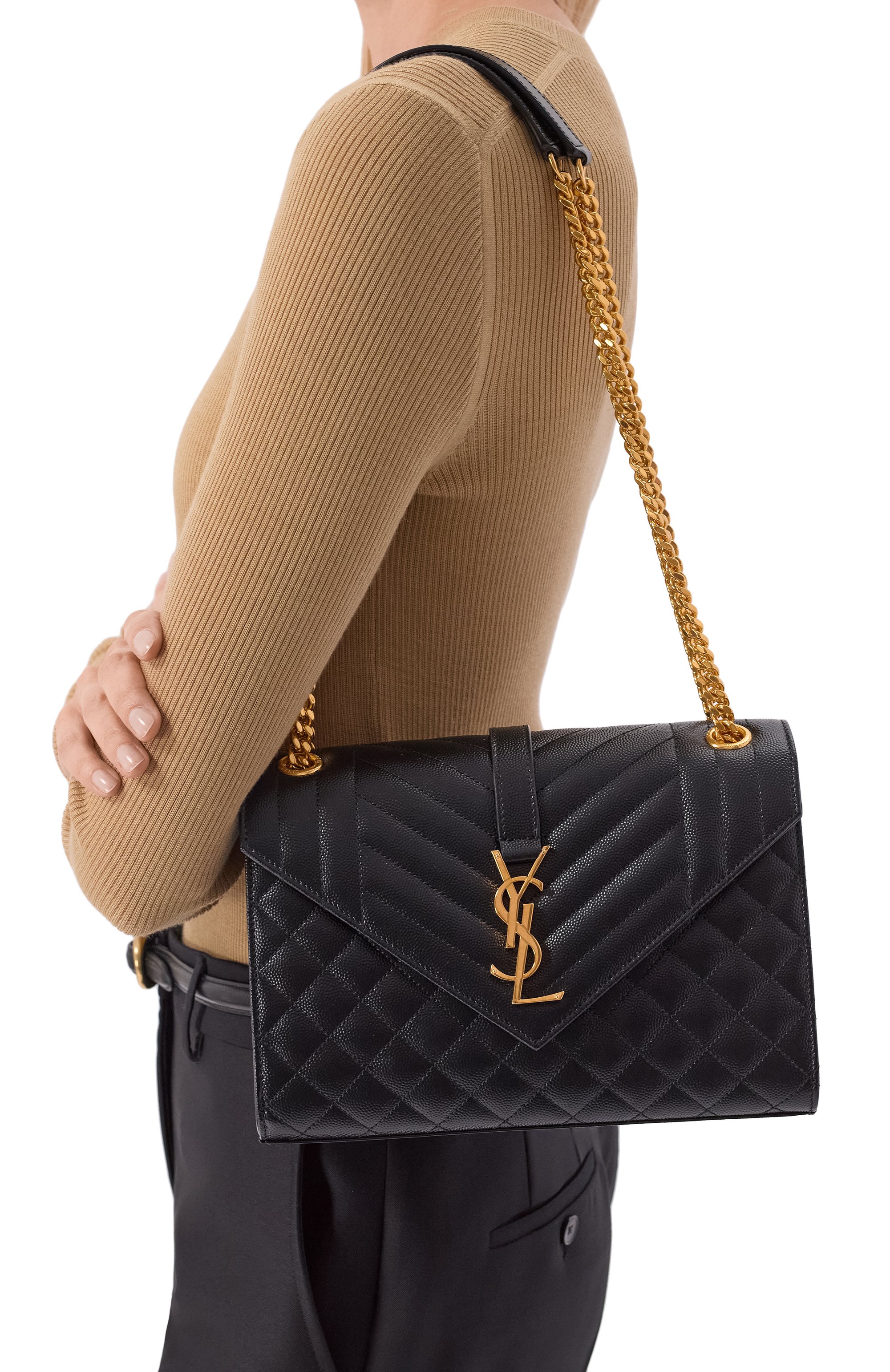 Сумка monogram envelope medium SAINT LAURENT, арт. 600185/B0W91, фото 2
