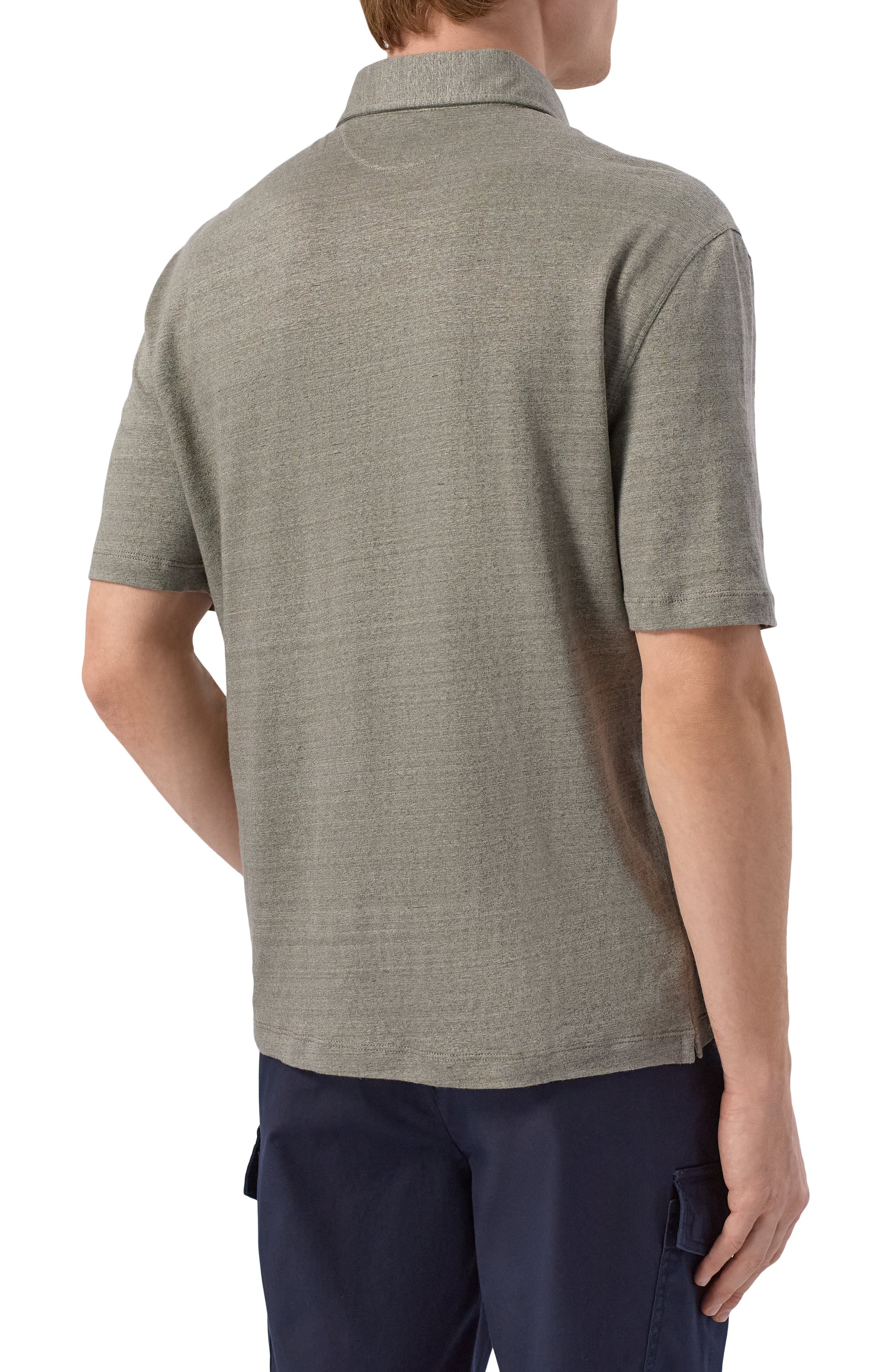 Поло изо льна и хлопка BRUNELLO CUCINELLI, арт. MR8273915, фото 4