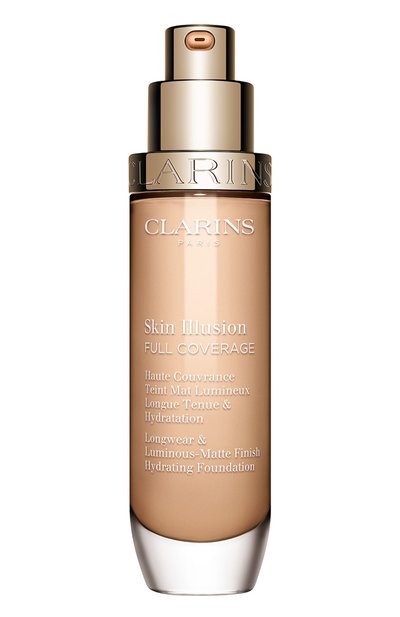 Тональный крем с матовым эффектом skin illusion full coverage, оттенок 103n (30ml) CLARINS цвета по цене 6200 руб., арт. 80106983, фото 4 Тональный крем с матовым эффектом skin illusion full coverage, оттенок 103n (30ml) CLARINS, арт. 80106983, фото 4