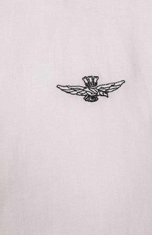 Льняная рубашка Aeronautica Militare CA1239CT3089 Белый  CA1239CT3089 Фото 6