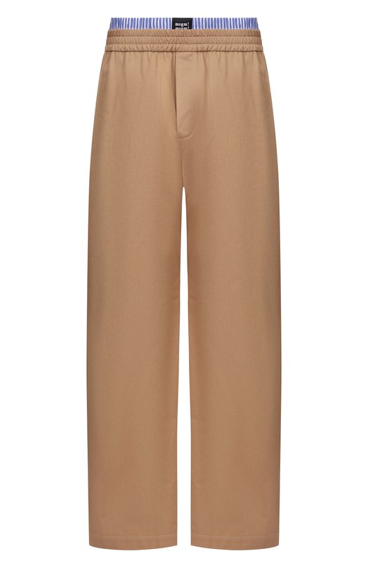 Хлопковые брюки MSGM 4040MP06/267104 Бежевый 4040MP06/267104