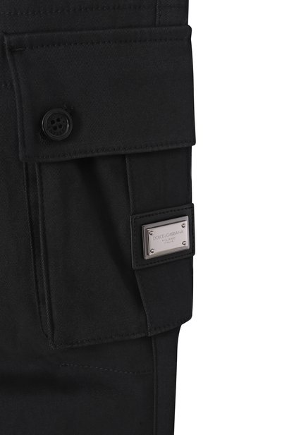 Хлопковые джоггеры DOLCE & GABBANA, арт. L45P22/FUFJH, фото 3