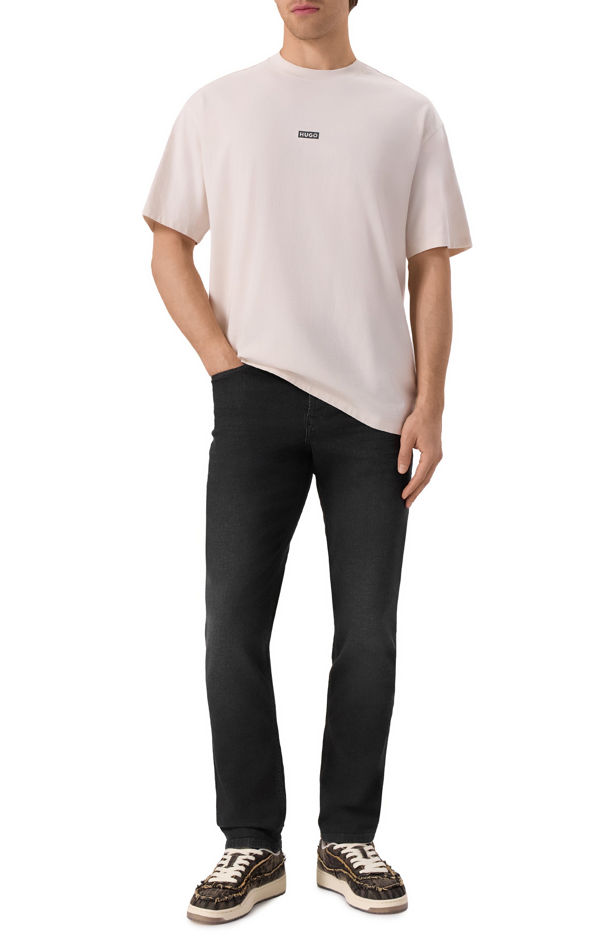Хлопковая футболка HUGO BLUE, арт. 50509776, фото 2