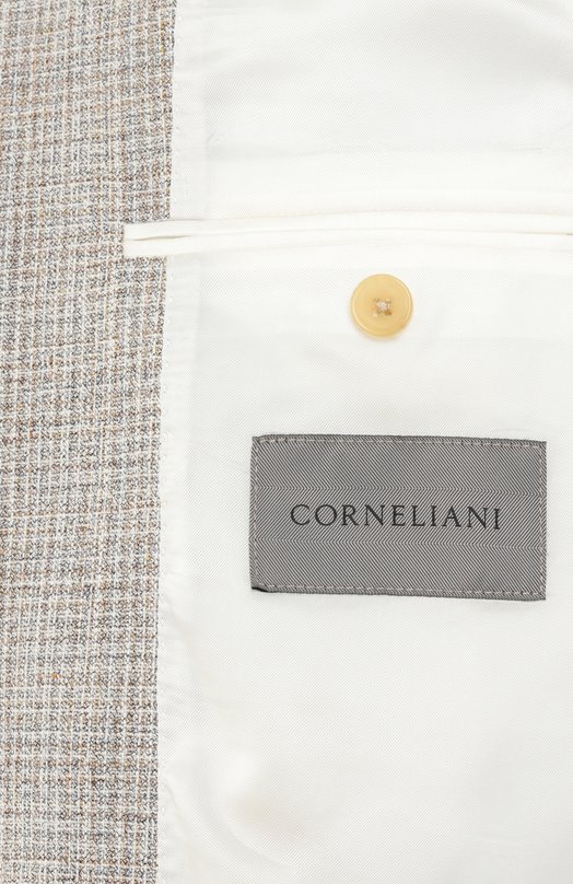 Пиджак из шелка и шерсти Corneliani 25X008-2516215 Серый  25X008-2516215 Фото 9