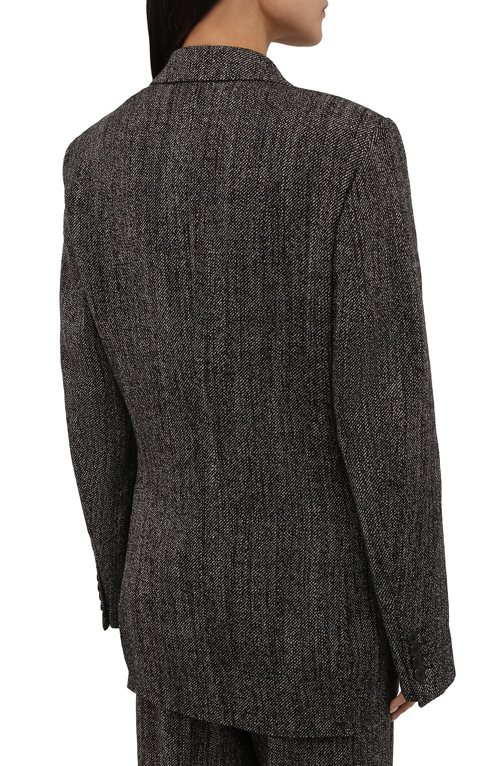 Шерстяной жакет DRIES VAN NOTEN серого цвета по цене 131000 руб., арт. 212-010428-3040, фото 4 Шерстяной жакет DRIES VAN NOTEN, арт. 212-010428-3040, фото 4