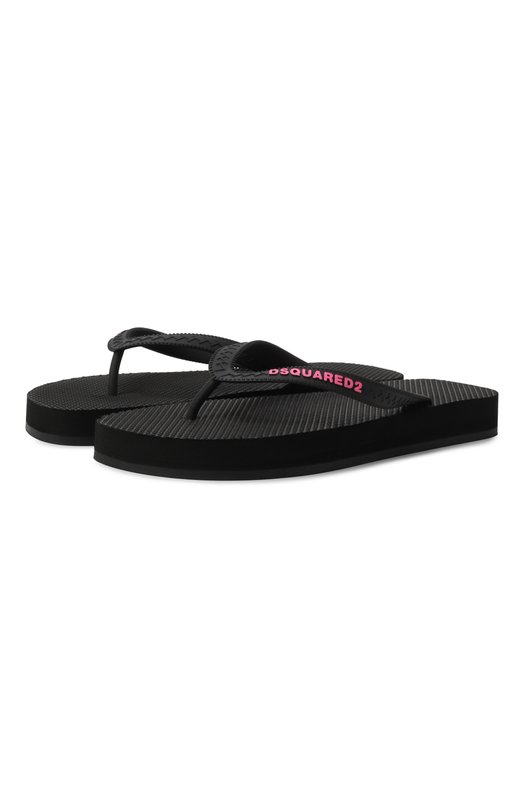 Резиновые шлепанцы Dsquared2 FFW0018 Чёрный FFW0018