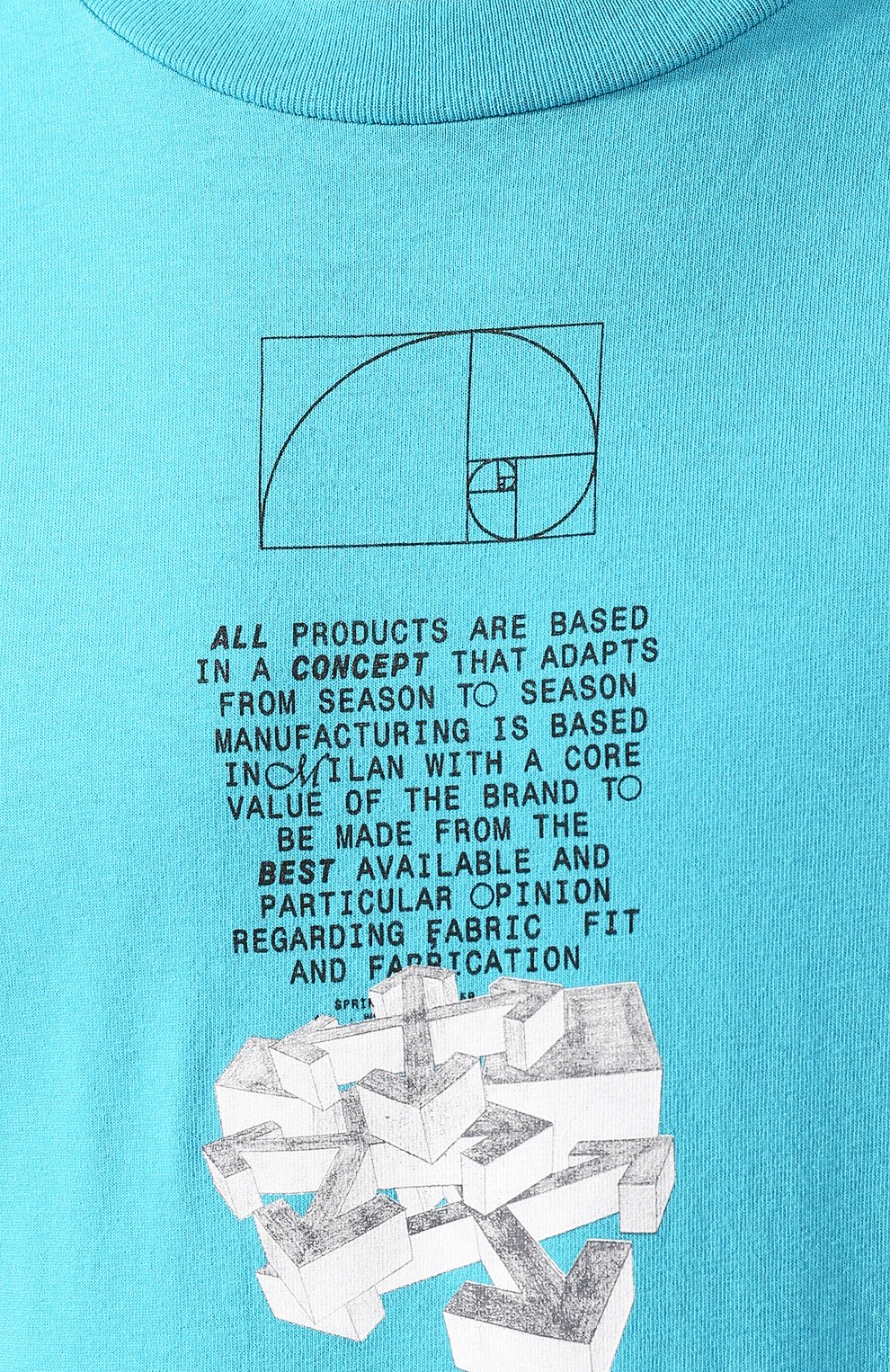 Хлопковая футболка OFF-WHITE, арт. 0MAA027R201850053901, фото 5