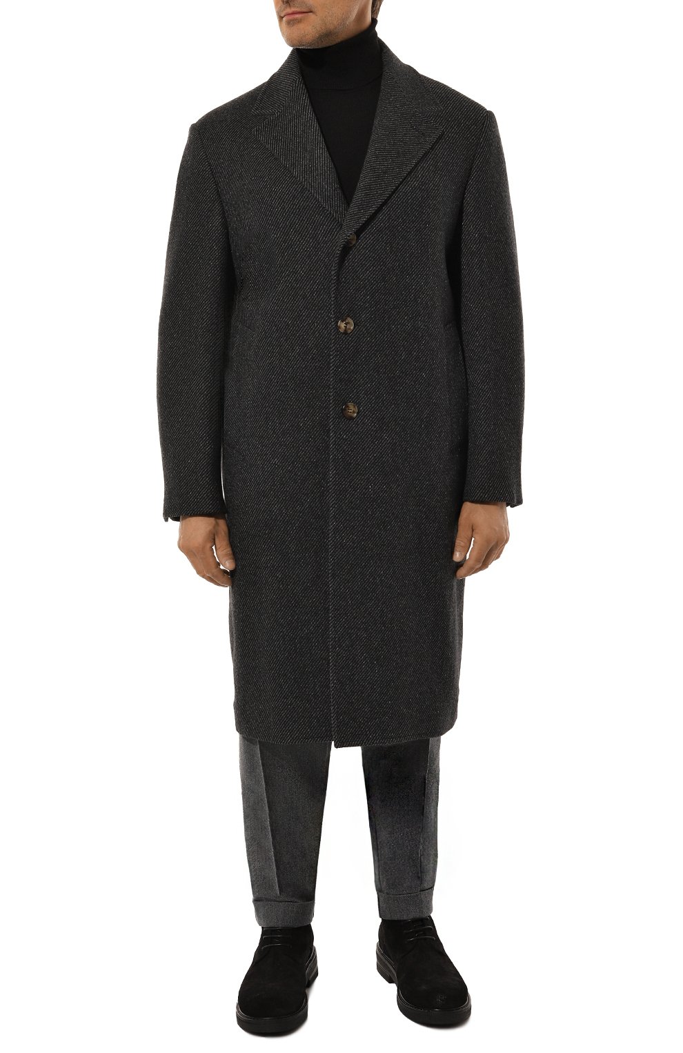 Пальто из шерсти и  шелка BRUNELLO CUCINELLI, арт. MY4429136, фото 2