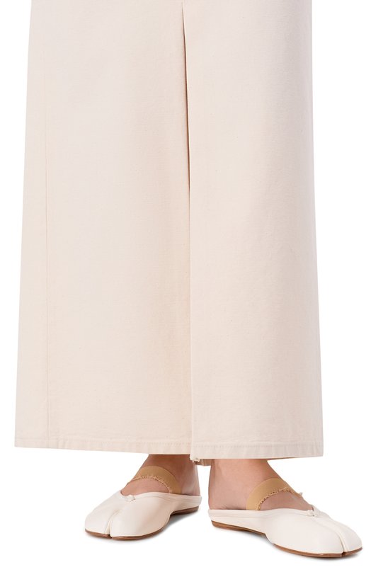 Кожаные сабо Tabi Maison Margiela S39WZ0103/P6853 Белый  S39WZ0103/P6853 Фото 3