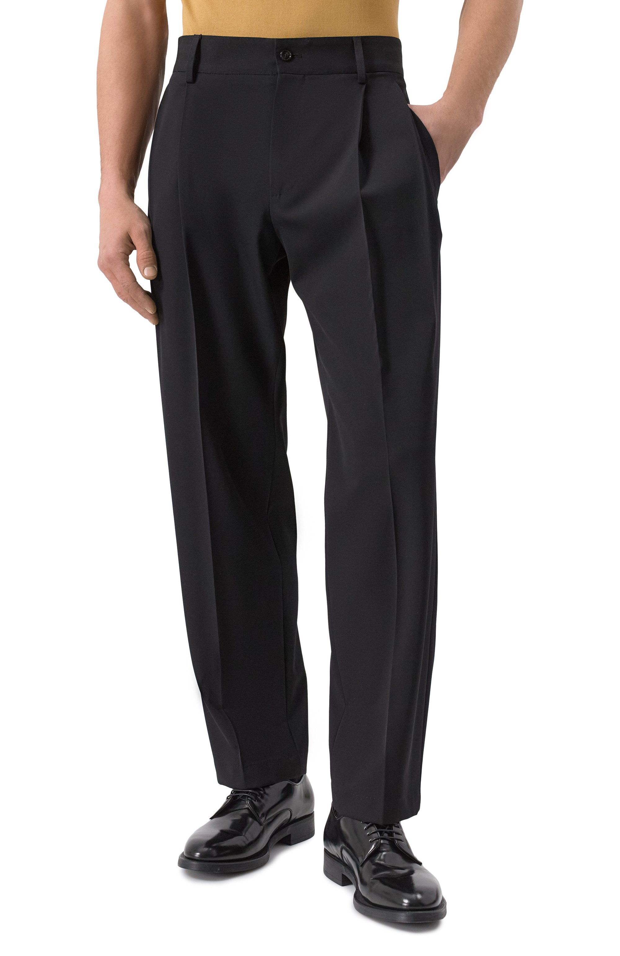 Шерстяные брюки DOLCE & GABBANA, арт. GP0N2T/FU21E, фото 3