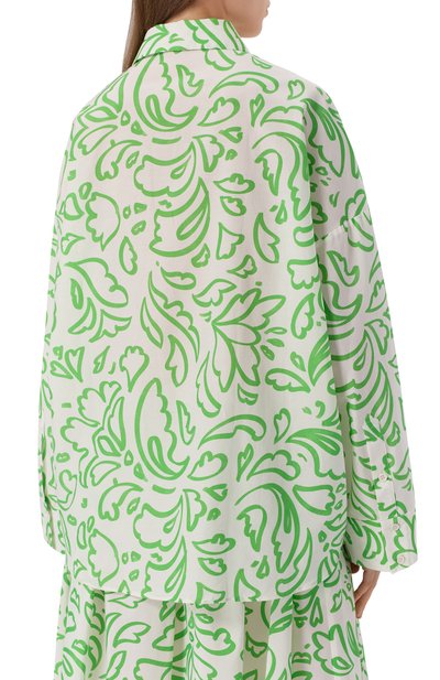 Рубашка из хлопка и шелка ХОХЛОМА Х АЛЕНА АХМАДУЛЛИНА, арт. WTB2249, фото 4