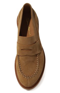 Кожаные пенни-лоферы SANTONI, арт. WUFM70861GMBSSV9C20, фото 6