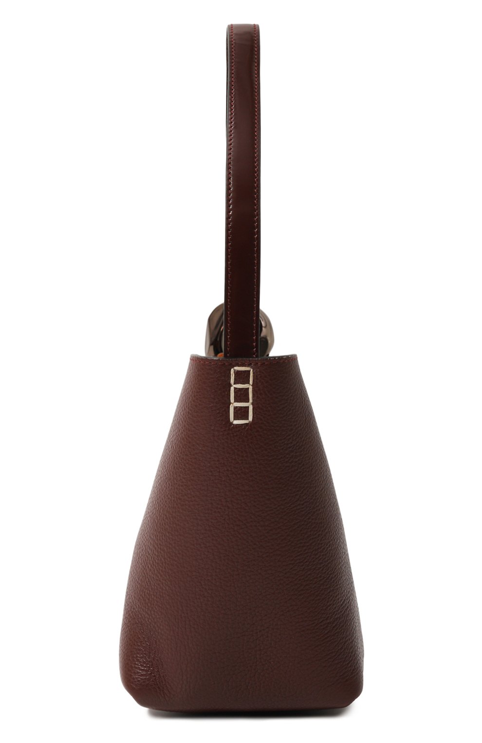 Сумка corner bucket small JW ANDERSON бордового цвета по цене 49950 руб., арт. HB0664/LA0349, фото 4 Сумка corner bucket small JW ANDERSON, арт. HB0664/LA0349, фото 4