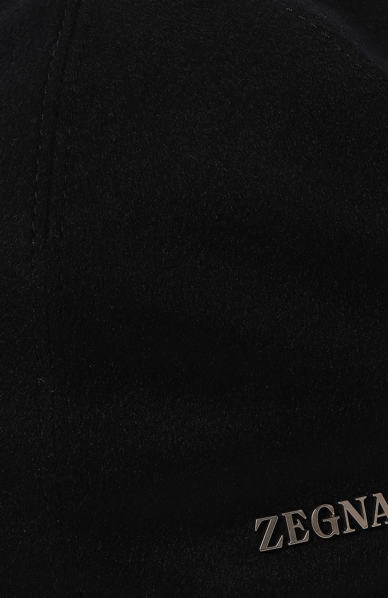 Мужская кашемировая бейсболка ZEGNA темно-синего цвета, арт. E8I09H/B4B | Фото 4 (Материал: Шерсть, Текстиль, Кашемир; Нос: Не проставлено)