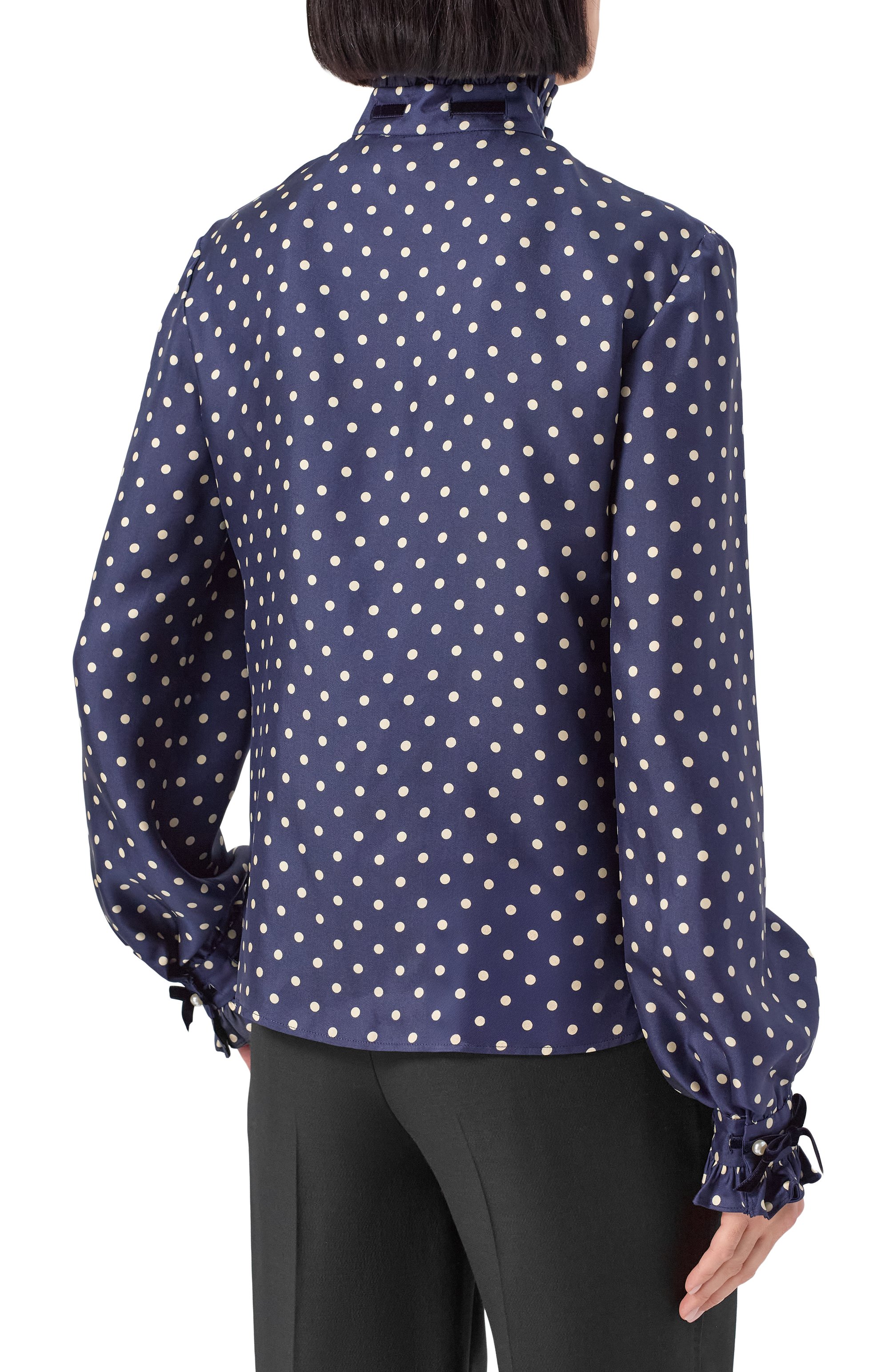 Шелковая блузка VALENTINO, арт. 7B3AB7U7/9ML, фото 4