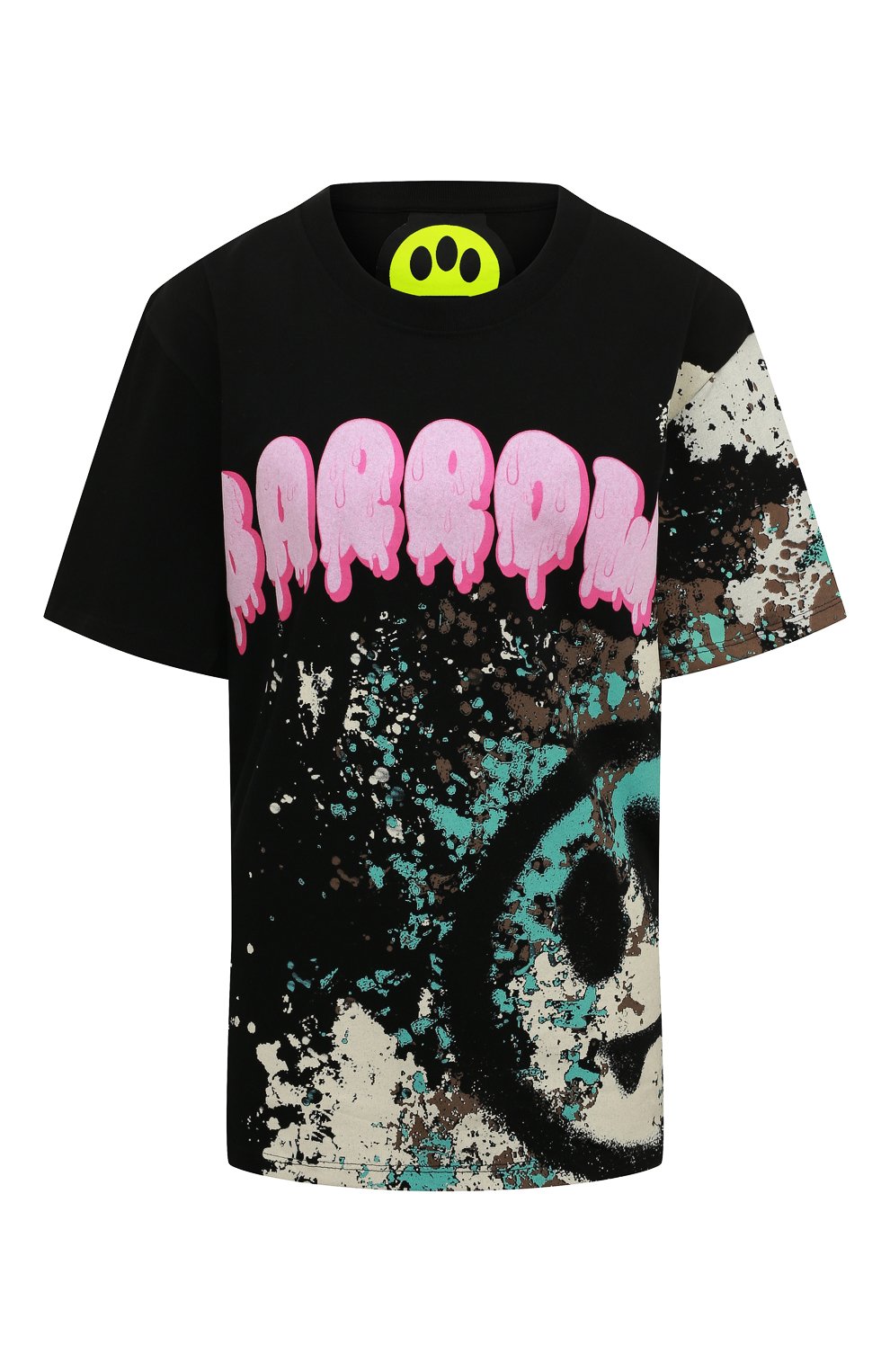 Хлопковая футболка BARROW черного цвета по цене 18050 руб., арт. 032501/W, фото 1 Хлопковая футболка BARROW, арт. 032501/W, фото 1