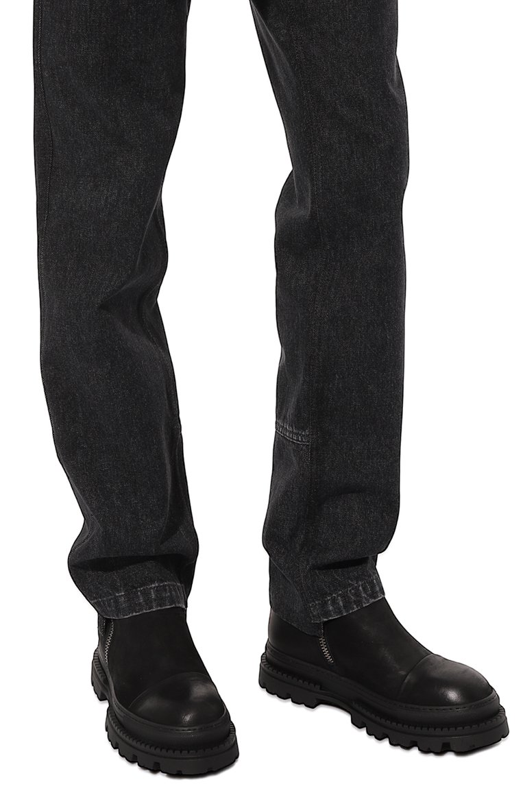 Мужские кожаные сапоги MATTIA CAPEZZANI черного цвета, арт. M2353/BANDALER0 | Фото 3 (Материал утеплителя: Натуральный мех; Материал сплава: Проставлено; Подошва: Массивная; Драгоценные камни: Проставлено; Мужское Кросс-КТ: Сапоги-обувь)
