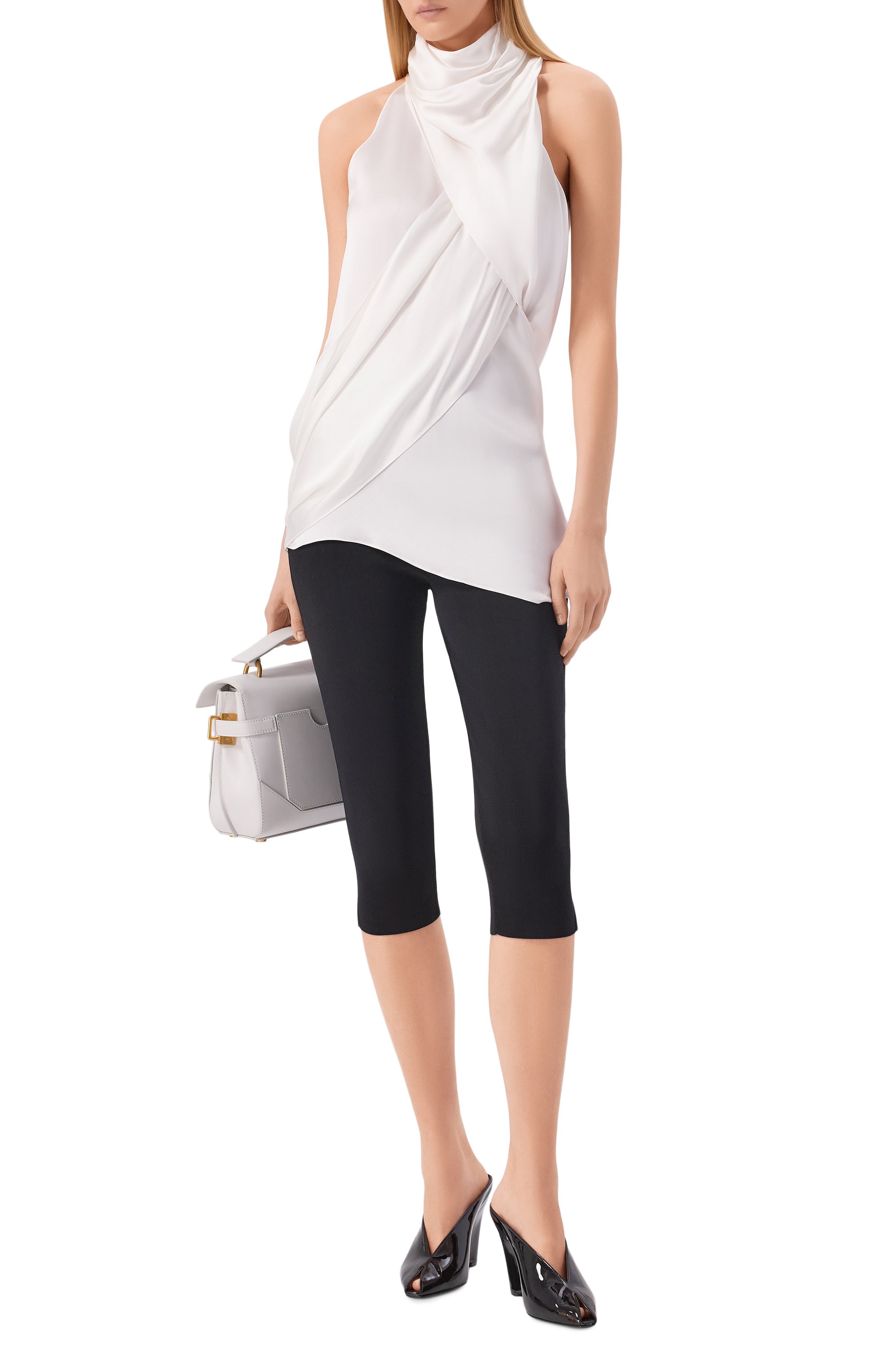 Атласный топ BALMAIN, арт. GF0AG905/SE95, фото 2