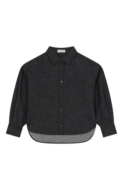 Джинсовая рубашка BRUNELLO CUCINELLI, арт. BB148C404B