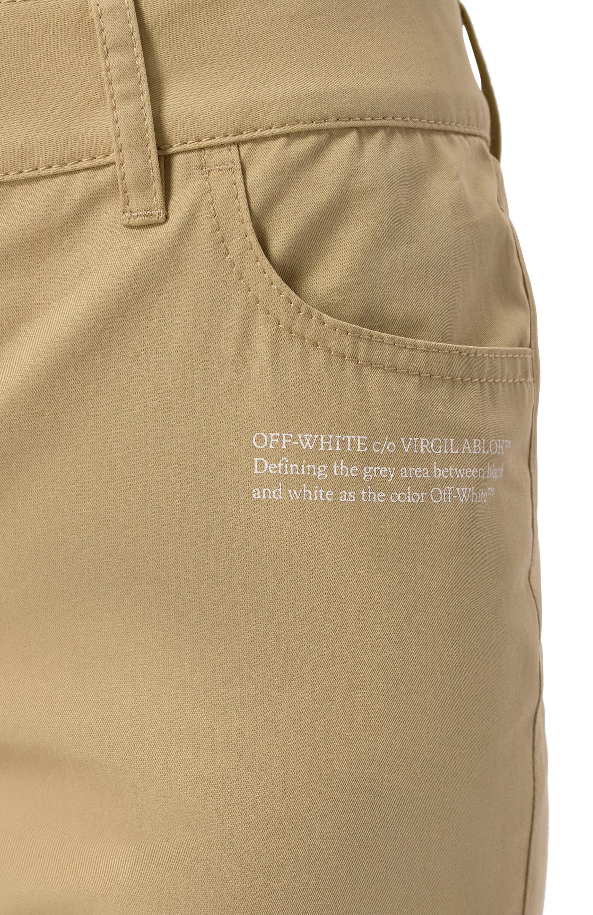 Хлопковые брюки OFF-WHITE, арт. 0WCA18FS25FAB0026100, фото 5