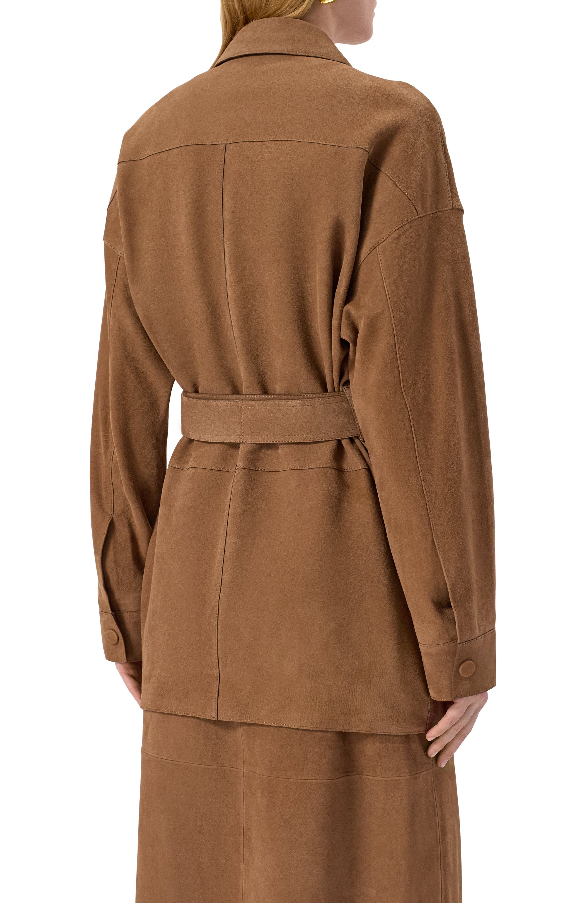 Замшевый жакет YVES SALOMON, арт. 24EYV21982AVXX/A2234, фото 4