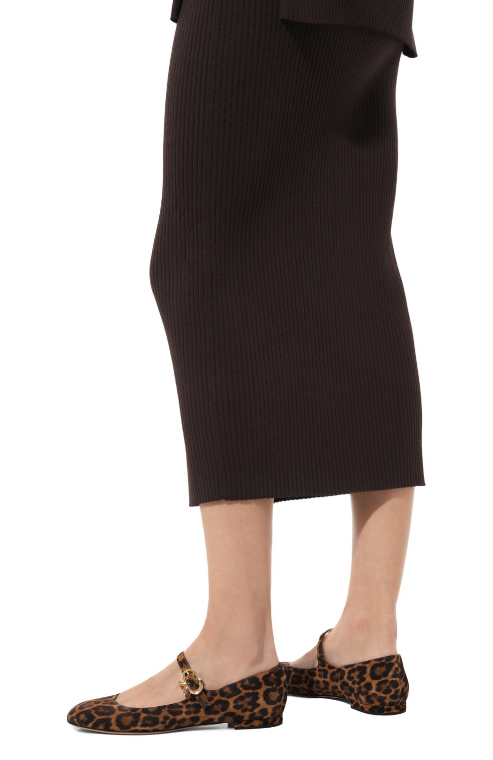 Замшевые балетки mary ribbon 05 GIANVITO ROSSI, арт. G22164.05RIC.CMDALLP, фото 3