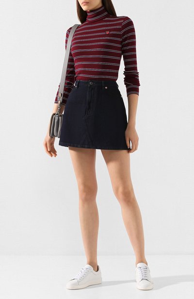 Водолазка в полоску POLO RALPH LAUREN бордового цвета по цене 7795 руб., арт. 211765391, фото 2 Водолазка в полоску POLO RALPH LAUREN, арт. 211765391, фото 2