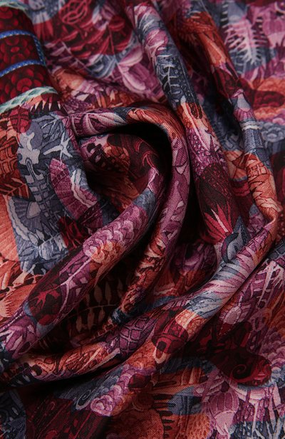 Шелковый платок camouflage KIRILL OVCHINNIKOV темно-розового цвета по цене 23100 руб., арт. 90\COM, фото 5 Шелковый платок camouflage KIRILL OVCHINNIKOV, арт. 90\COM, фото 5