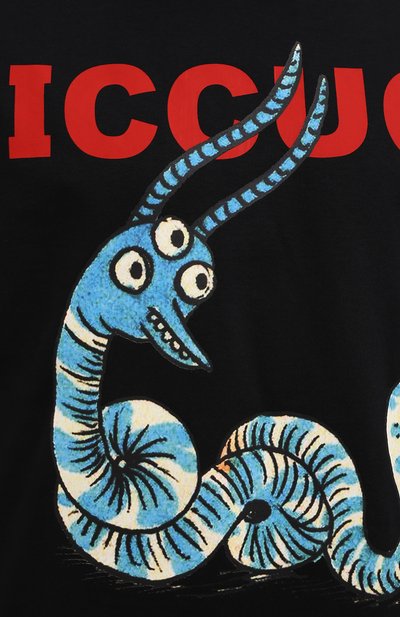 Хлопковая футболка iccug gucci x freya hartas GUCCI, арт. 548334/XJDJW, фото 5
