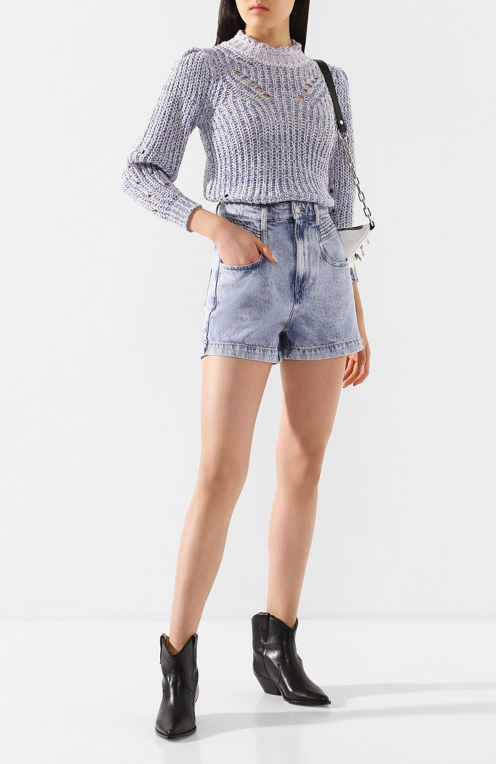 Хлопковый свитер ISABEL MARANT ETOILE, арт. PU1235-20P051E/L0TIYA, фото 2