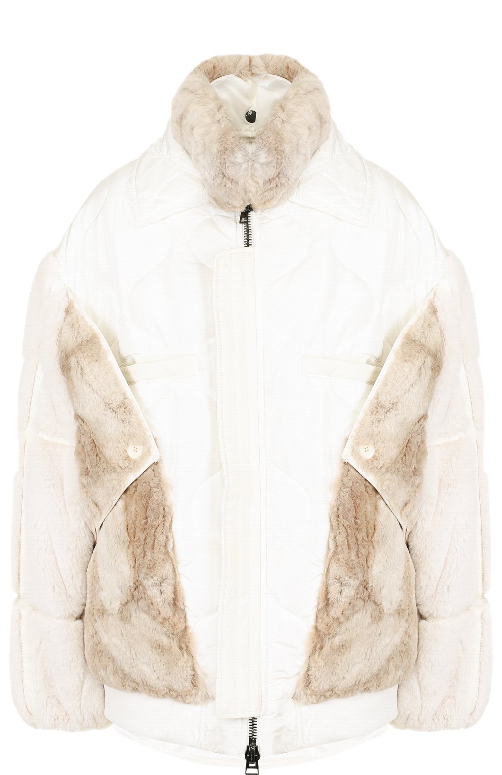 Шелковая куртка с меховой отделкой TOM FORD, арт. CSF569-FUF007, фото 1