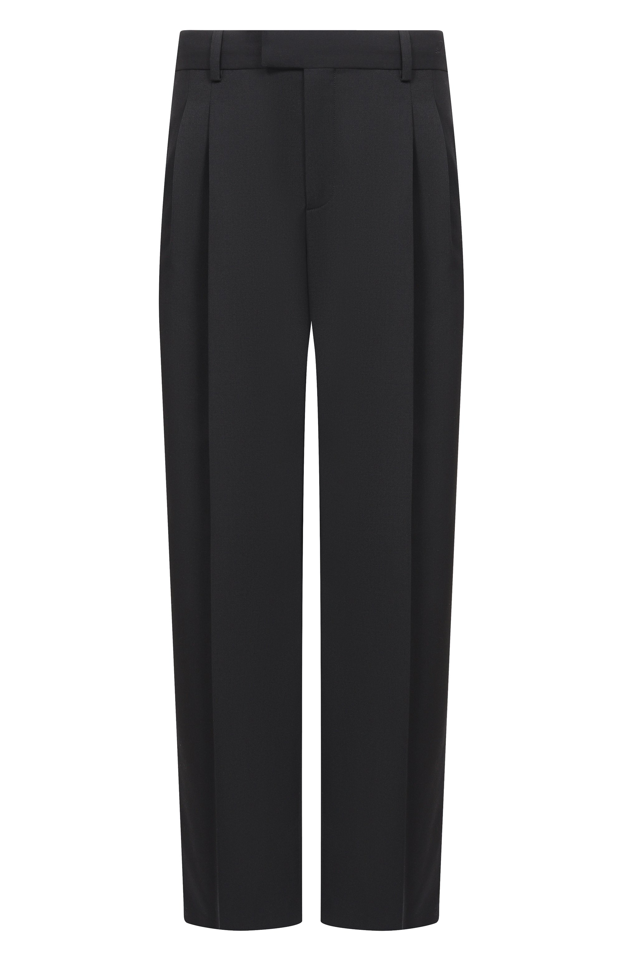 Брюки DROLE DE MONSIEUR черного цвета по цене 39400 руб., арт. PERM-BP165-PL127-BL, фото 1 Брюки DROLE DE MONSIEUR, арт. PERM-BP165-PL127-BL, фото 1