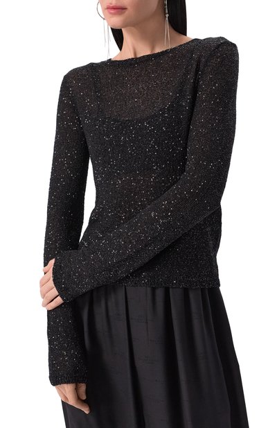 Пуловер с отделкой пайетками BALENCIAGA, арт. 813115/T7196, фото 3