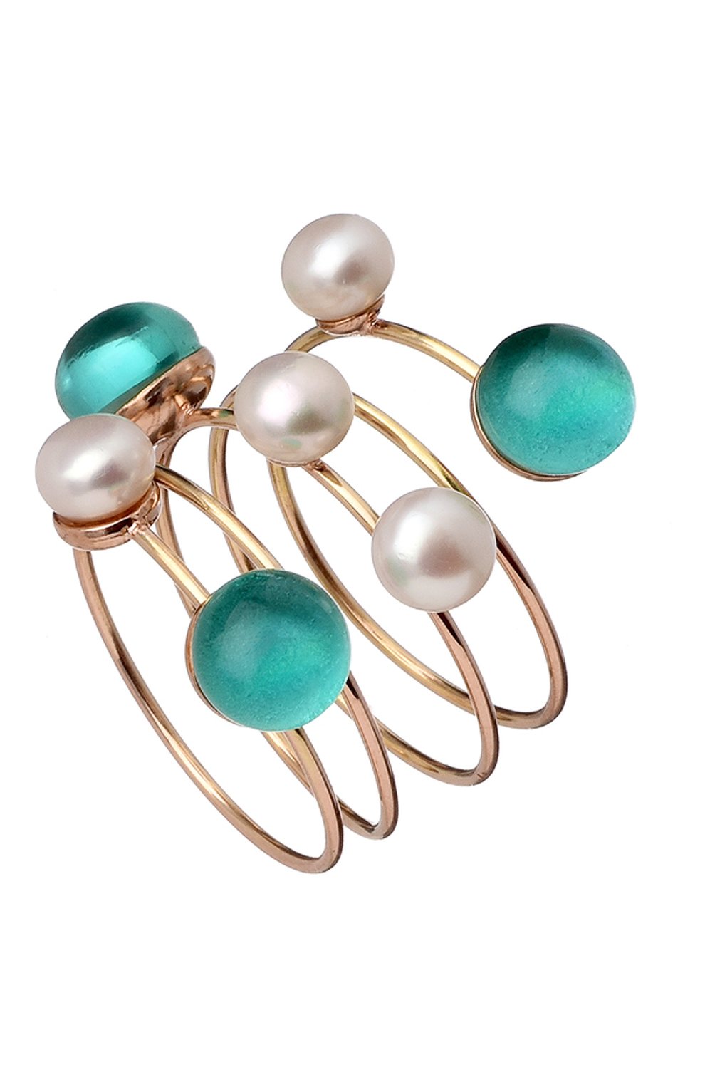 Кольцо MIMI бесцветного цвета по цене 114400 руб., арт. A21VZK1DVE, фото 1 Кольцо MIMI, арт. A21VZK1DVE, фото 1