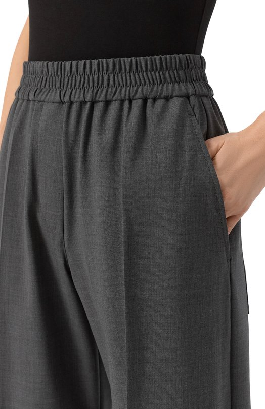 Шерстяные брюки Brunello Cucinelli MPW07P9002 Серый  MPW07P9002 Фото 5