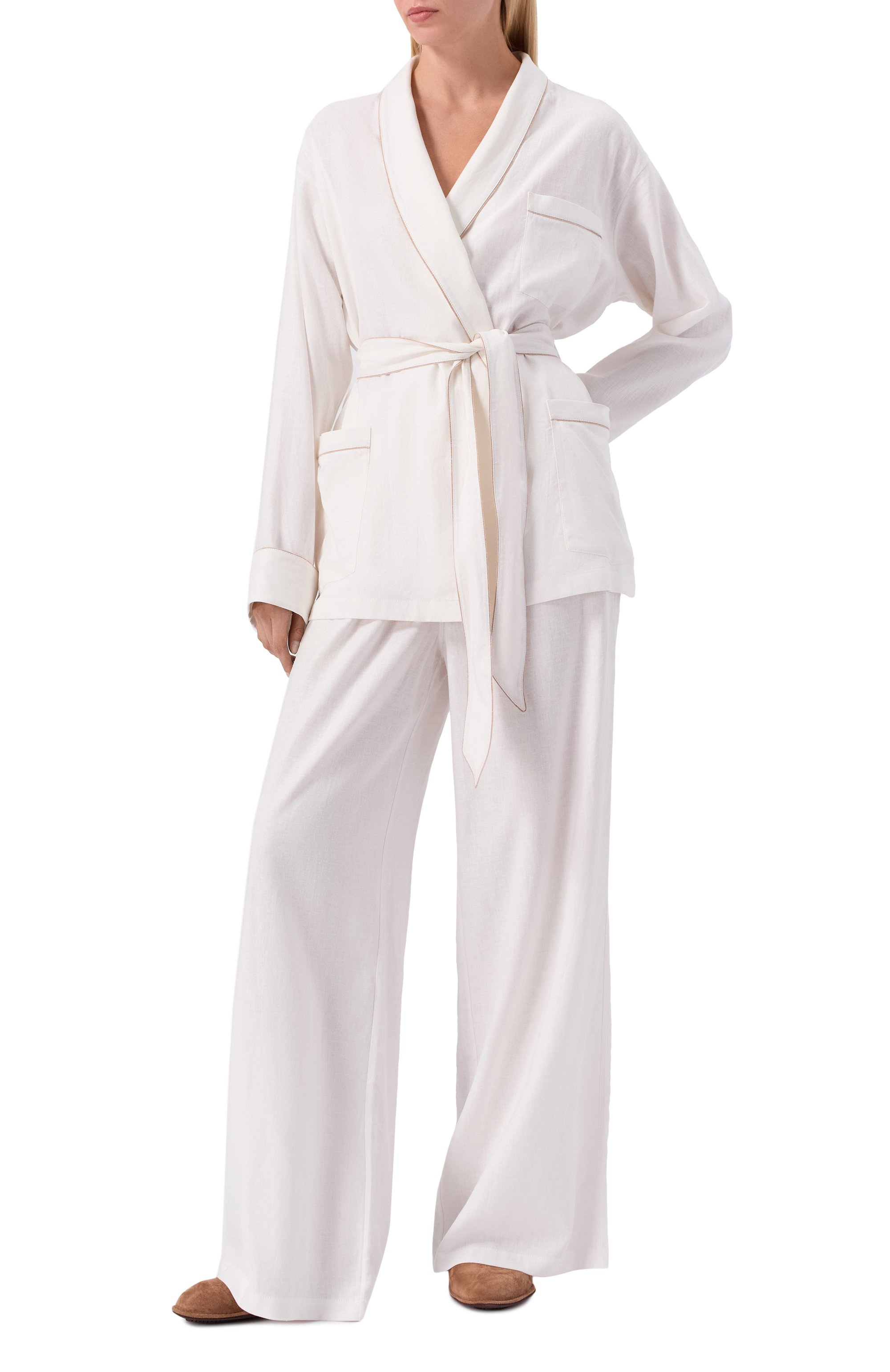 Замшевые домашние туфли HOMERS AT HOME, арт. 19456R/CR0STA, фото 3