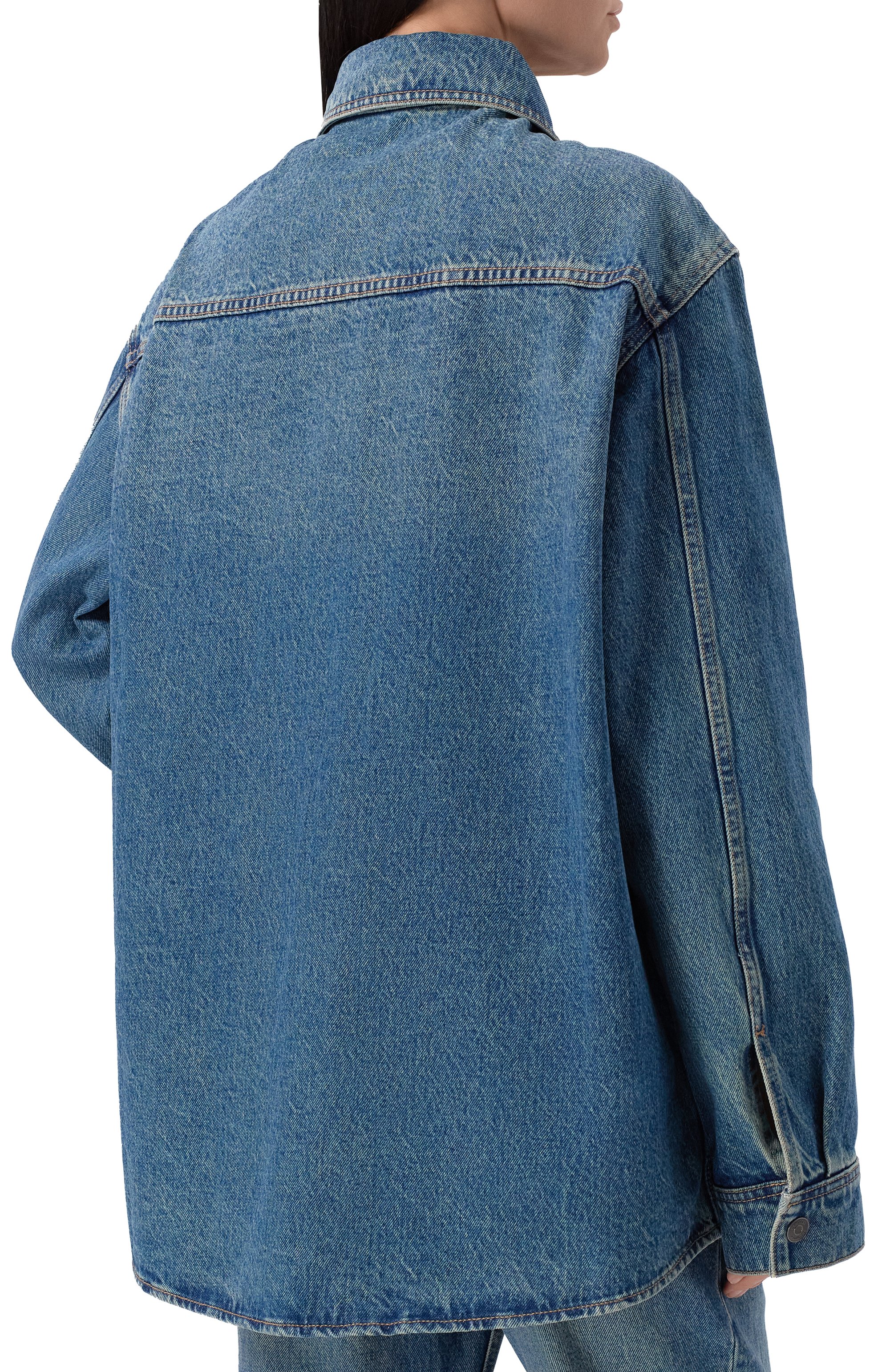Джинсовая рубашка 12 STOREEZ, арт. 129659, фото 4