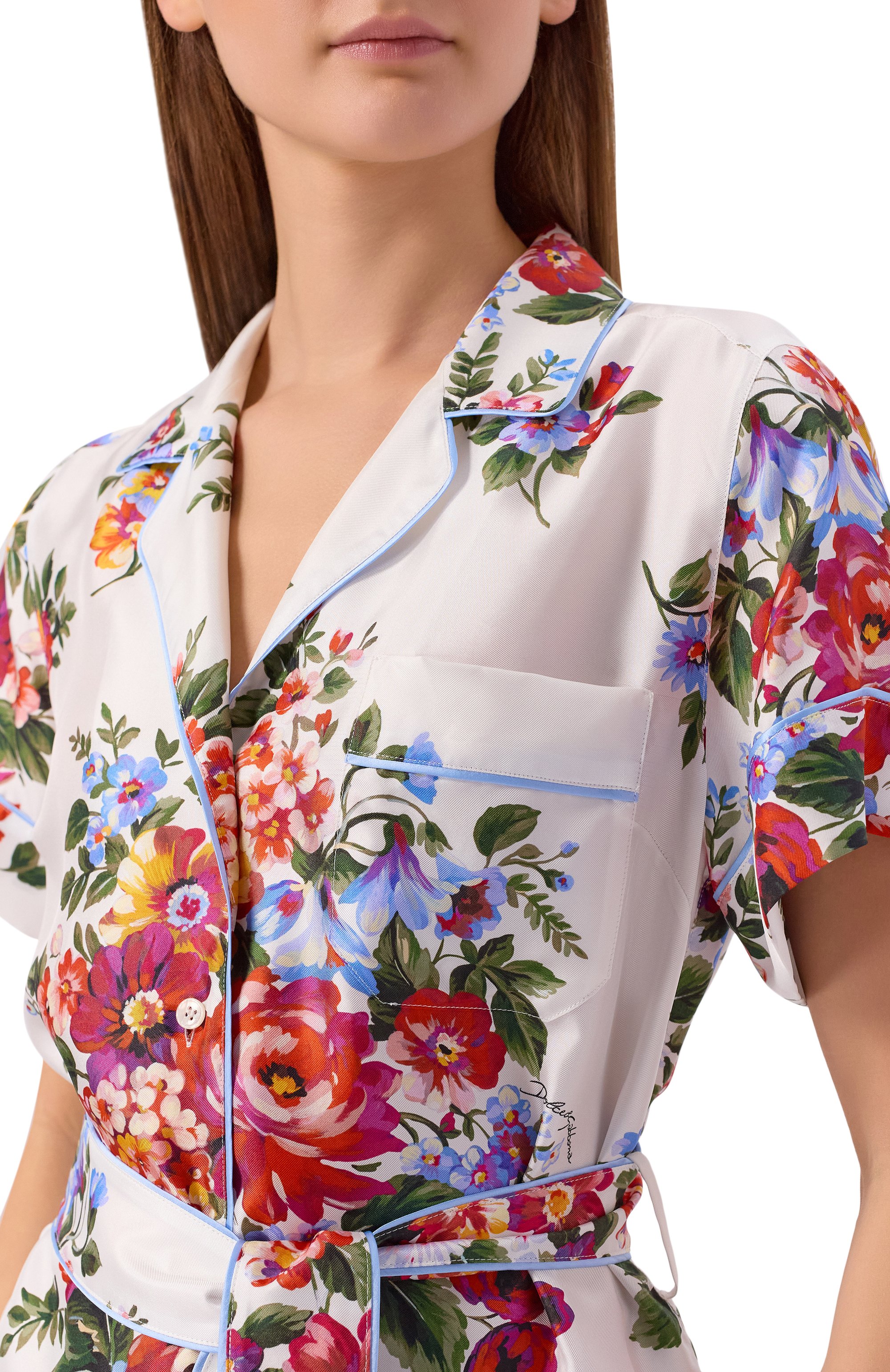 Шелковая рубашка DOLCE & GABBANA, арт. F5S23T/IS11I, фото 5