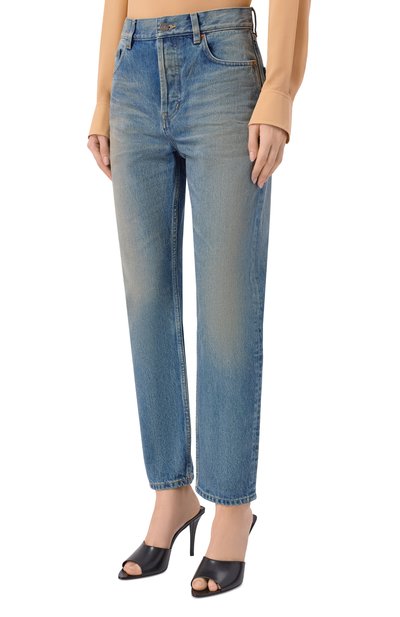 Джинсы SAINT LAURENT синего цвета по цене 154500 руб., арт. 813269/Y11CA, фото 3 Джинсы SAINT LAURENT, арт. 813269/Y11CA, фото 3