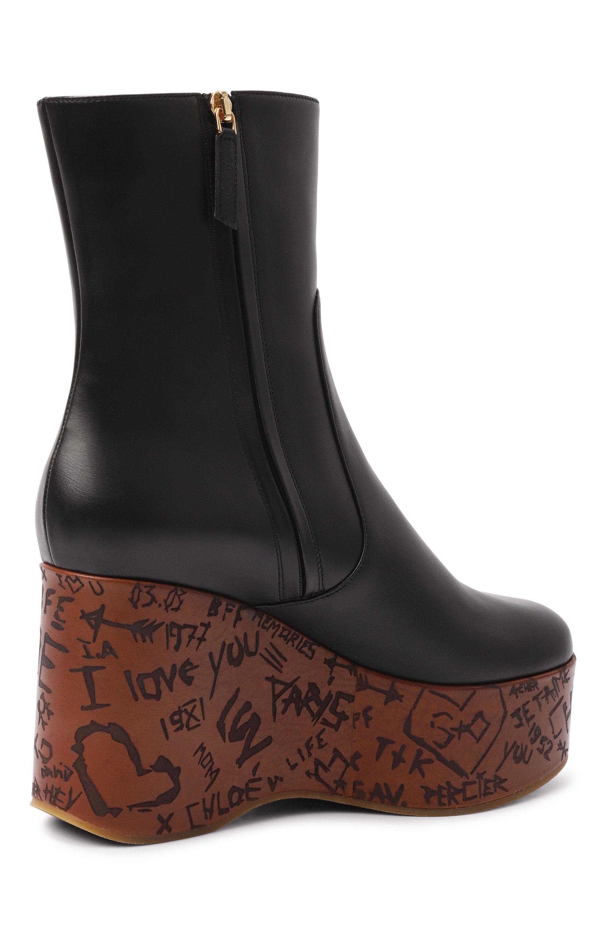 Кожаные ботильоны maxime CHLOÉ, арт. CH25W15DUK, фото 5