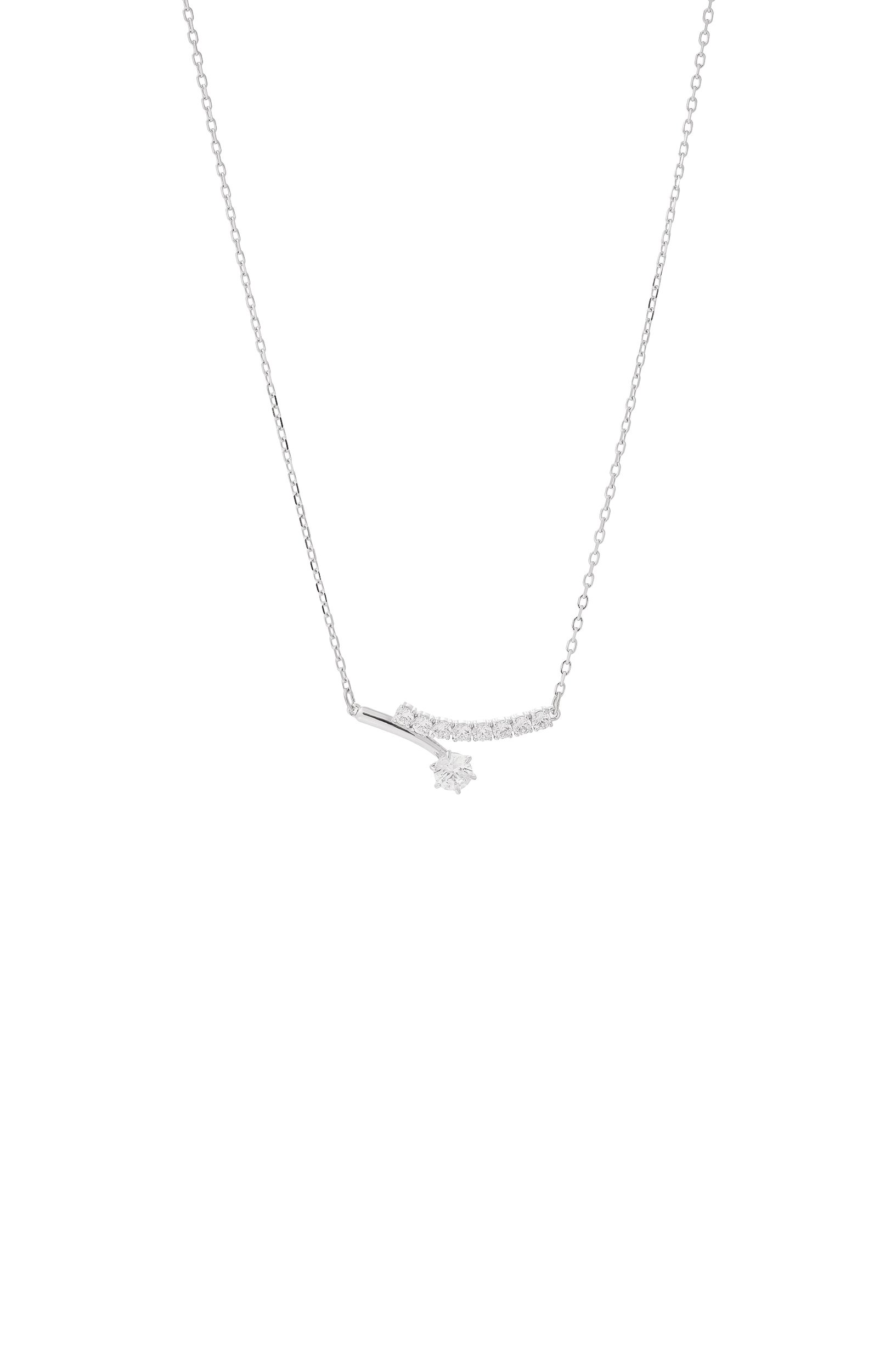 Колье matrix SWAROVSKI серебряного цвета по цене 19850 руб., арт. 5753568, фото 3 Колье matrix SWAROVSKI, арт. 5753568, фото 3