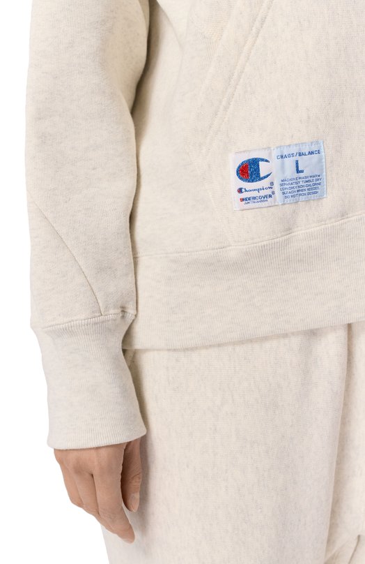 Хлопковое худи Undercover UC2E1806 Кремовый  UC2E1806 Фото 5
