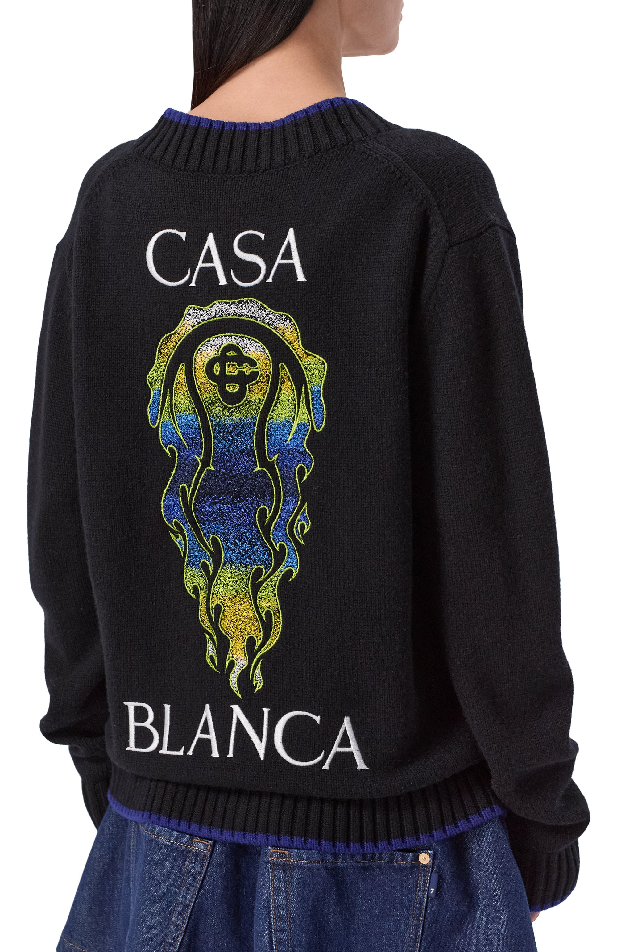 Кардиган из шерсти и кашемира CASABLANCA, арт. U-W-SP26-KW-1201-01, фото 4