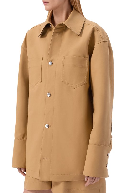 Хлопковая куртка Armarium ARMFWJ023/C018 Бежевый  ARMFWJ023/C018 Фото 3