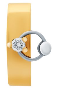 Серьга DELFINA DELETTREZ, арт. TIO 5011.A (SMALL), фото 1