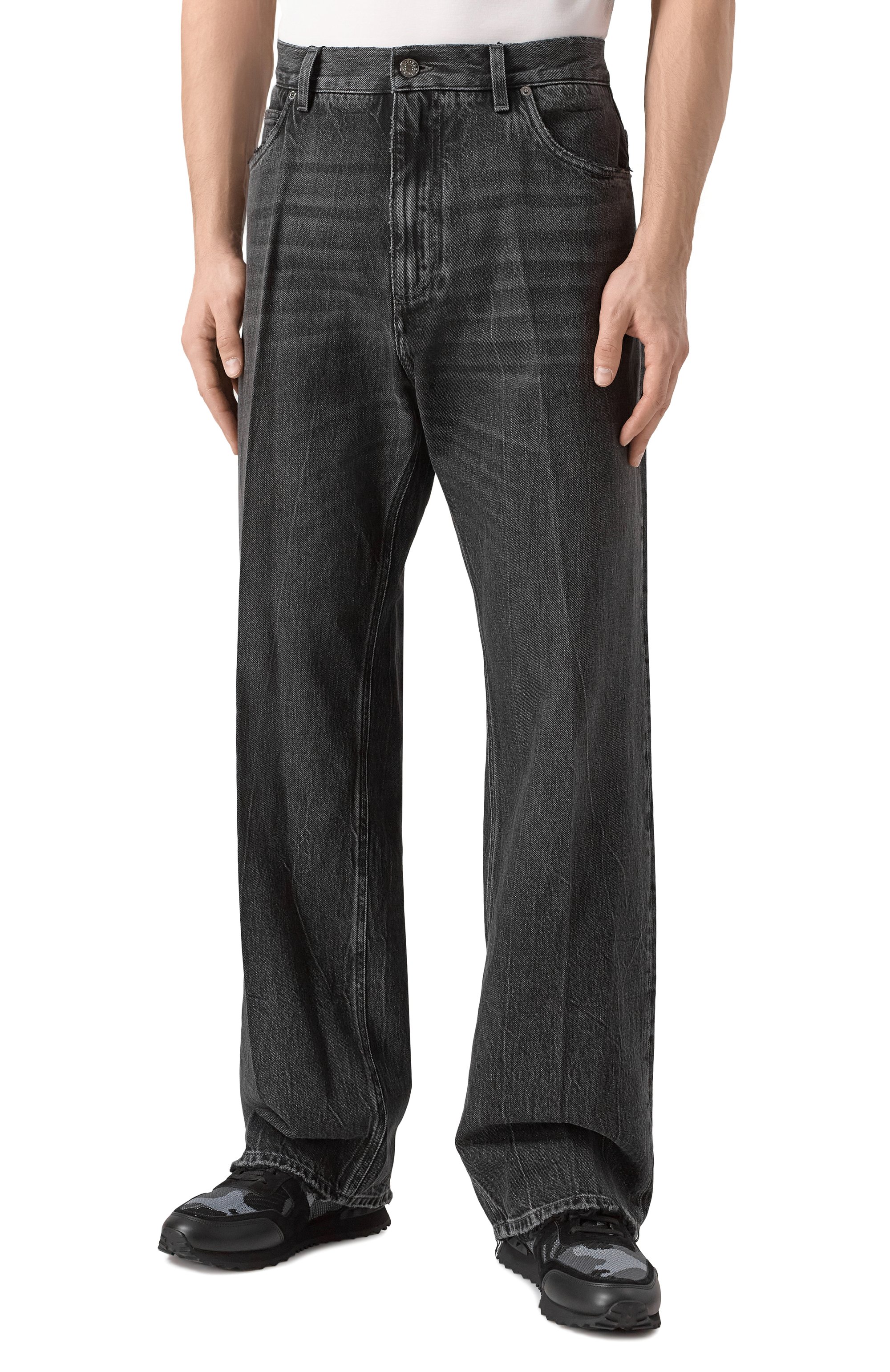 Джинсы over DOLCE & GABBANA темно-серого цвета по цене 108000 руб., арт. GWVNXZ/G8MU8, фото 3 Джинсы over DOLCE & GABBANA, арт. GWVNXZ/G8MU8, фото 3