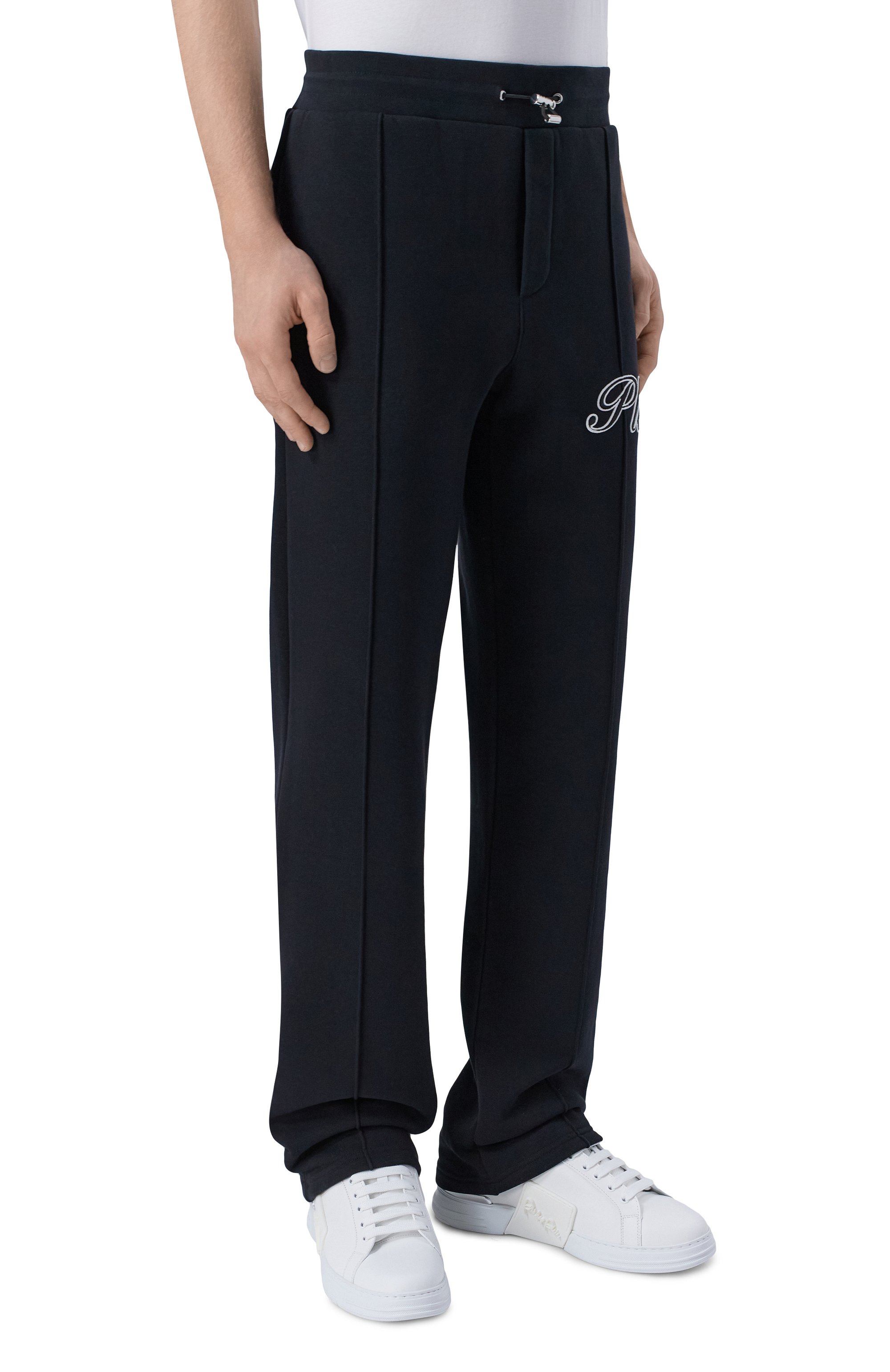 Хлопковые брюки PHILIPP PLEIN черного цвета по цене 76250 руб., арт. SAFC MJT2778 PTE180N, фото 3 Хлопковые брюки PHILIPP PLEIN, арт. SAFC MJT2778 PTE180N, фото 3