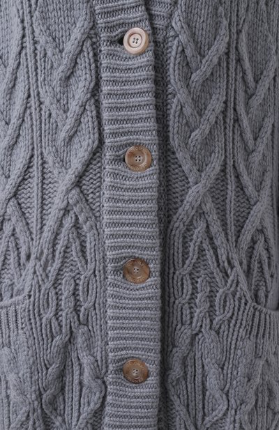 Кашемировый кардиган COLOMBO голубого цвета по цене 562000 руб., арт. MA04321/1-1.8KC, фото 5 Кашемировый кардиган COLOMBO, арт. MA04321/1-1.8KC, фото 5