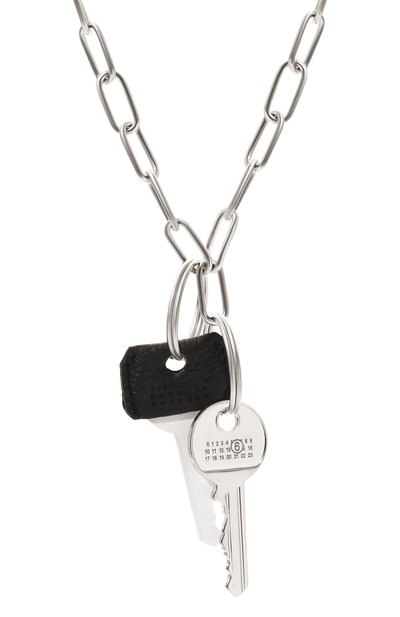 Колье MM6 серебряного цвета по цене 48200 руб., арт. SM7UU0061 P6615, фото 3 Колье MM6, арт. SM7UU0061 P6615, фото 3